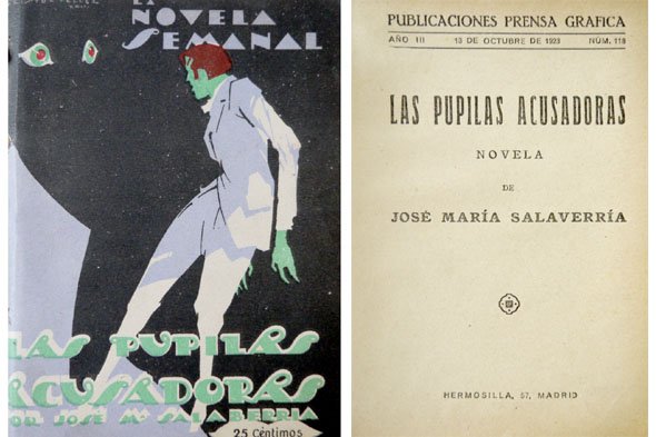 Las pupilas acusadoras. Novela.