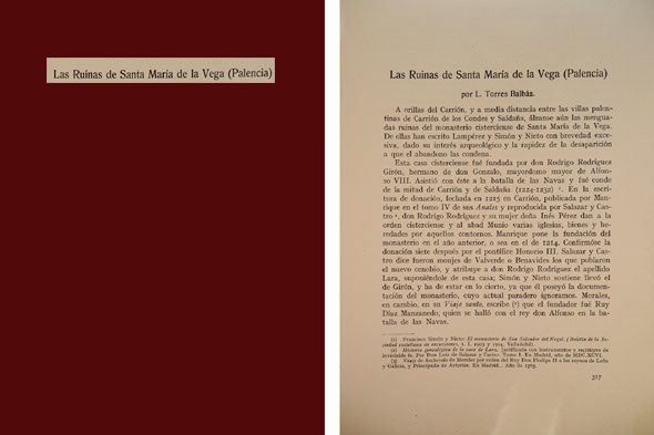 Las ruinas de Santa María de la Vega (Palencia). | Immagine principale