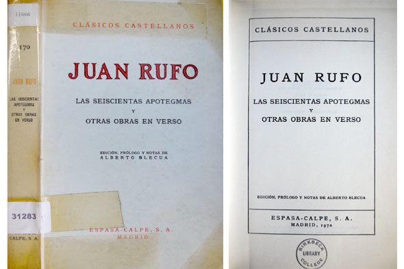 Las Seiscientas Apotegmas, y otras obras en verso. Edición, prólogo …