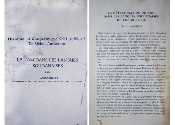 Le nom dans les langues soudanaises.