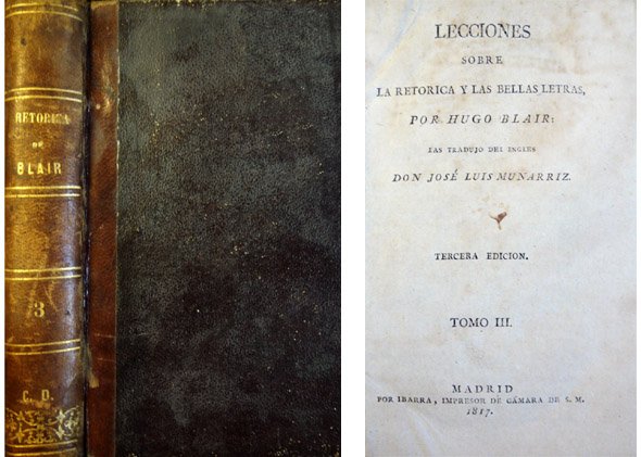 Lecciones sobre la Retórica y las Bellas Letras. Las tradujo …