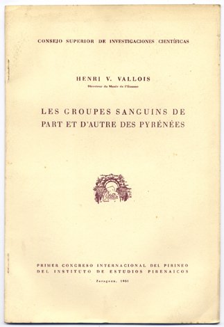 Les groupes sanguins de part et d´autre des Pyrénées.