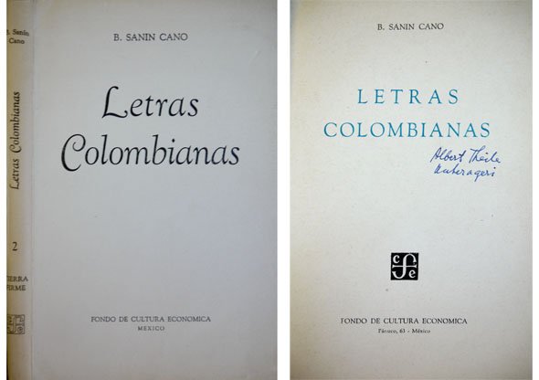 Letras Colombianas.