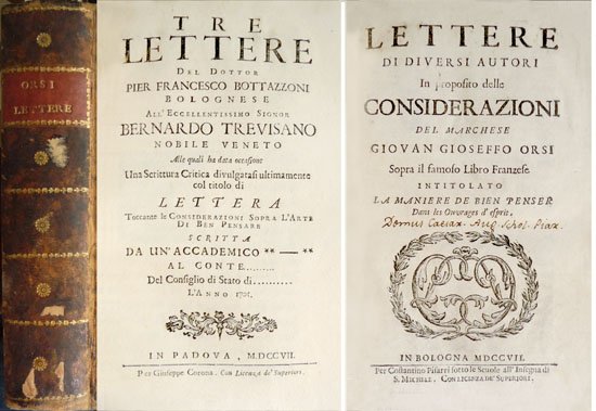 Lettere da diversi autori in proposito delle "Considerazioni" del Marchese …