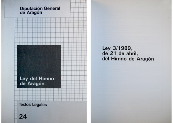 Ley 3/1989, de 21 de abril : Himno de Aragón.