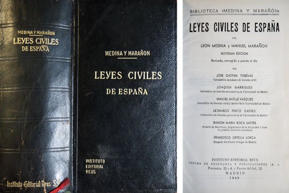 Leyes Civiles de España. (Código Penal, 1944; Ley de Enjuiciamiento …