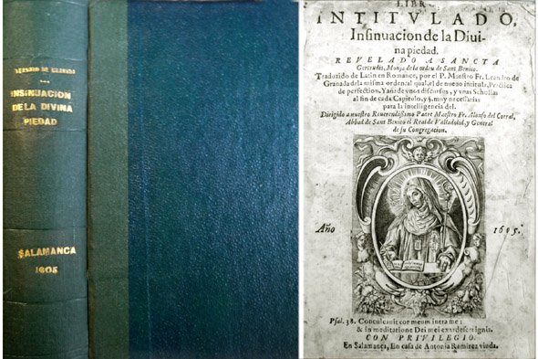 Libro intitulado Insinuación de la Divina Piedad, revelaciones de Sancta …