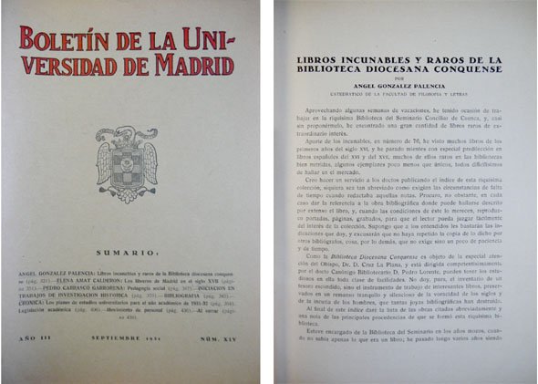 Libros incunables y raros de la Biblioteca Diocesana Conquense. | Immagine principale