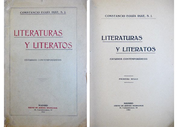 Literaturas y Literatos. Estudios contemporáneos. Primera serie.