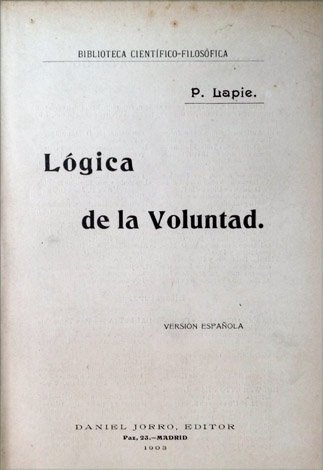 Lógica de la Voluntad.