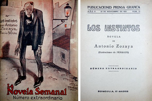 Los Instintos. Novela.