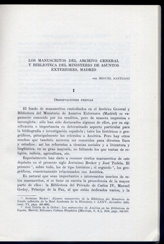 Los Manuscritos del Archivo General y Biblioteca del Ministerio de …