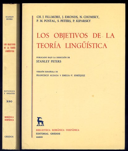 Los objetivos de la Teoría Lingüística. Versión española de Francisco …