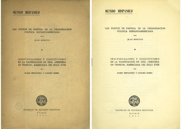 Los puntos de partida de la organización política hispanoamericana. (e) … | Immagine principale