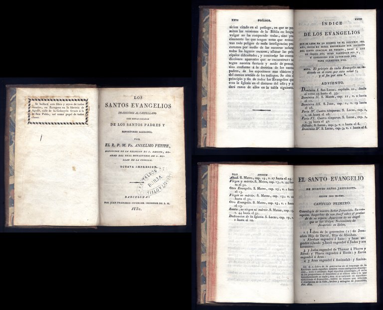 Los Santos Evangelios. Traducidos al castellano, con notas sacadas de …
