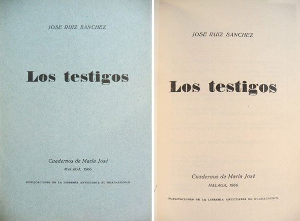 Los Testigos. Poemas.