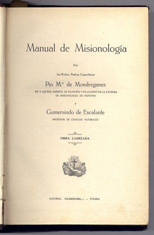 Manual de Misionología.
