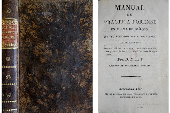 Manual de Práctica Forense en forma de diálogo, con el …