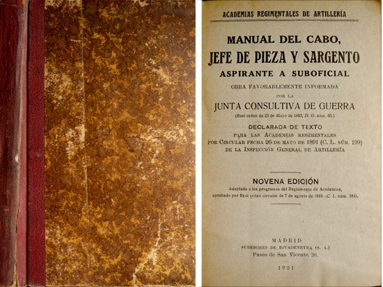 Manual del Cabo, Jefe de Pieza y Sargento aspirante a …
