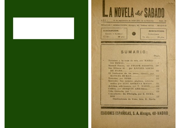 Manuel Bueno: El fantasma de un amor; Felipe Sassone: Manuel …