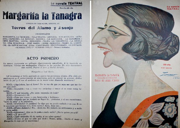 Margarita la Tanagra. Comedia en tres actos.