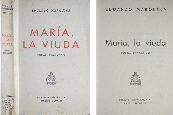 María, la viuda. Poema dramático.