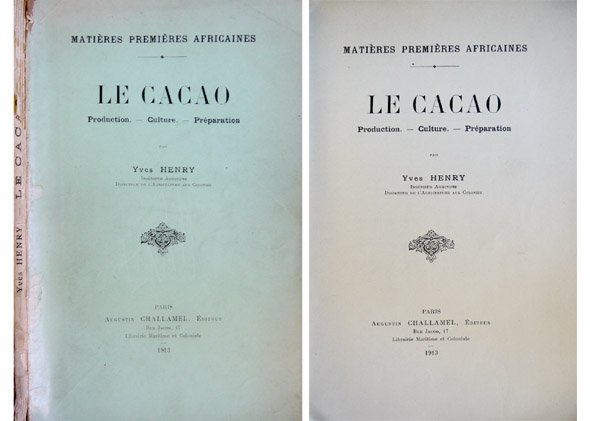 Matières premières africaines: Le Cacao. Production. Culture. Préparation.