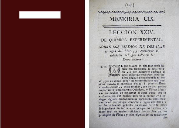 Memoria sobre los medios de desalar el Agua del Mar, … | Immagine principale