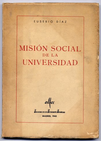 Misión Social de la Universidad. Discurso Inaugural del Año Académico …