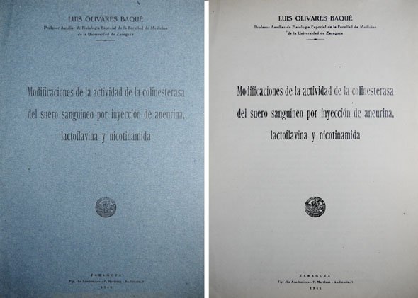 Modificaciones de la actividad de la colinesterasa del suero sanguíneo …
