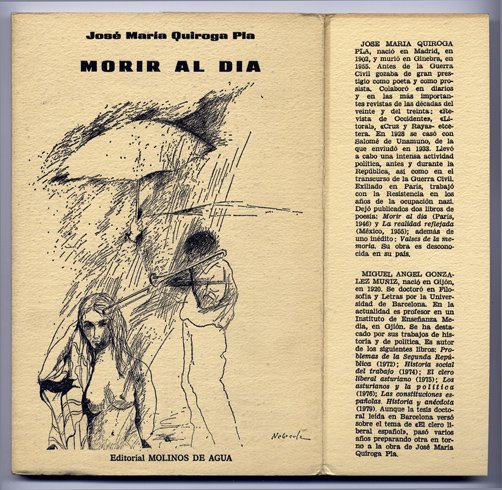 Morir al día. Sonetos (1938 - 1945). Prólogos de José …