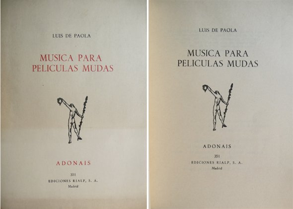 Música para películas mudas. Poemas.