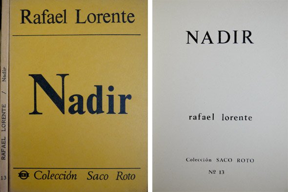 Nadir. Poemas.
