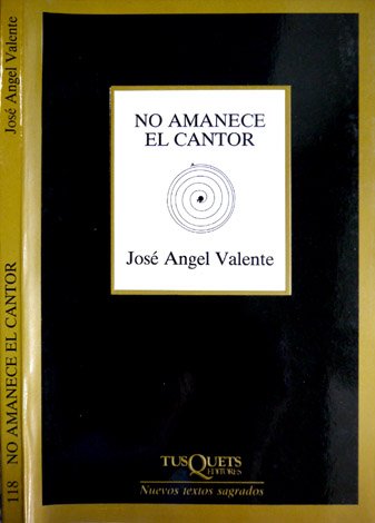No amanece el cantor. Poemas.