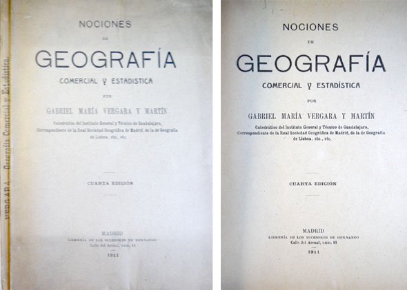 Nociones de Geografía Comercial y Estadística.
