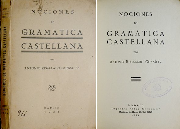 Nociones de Gramática Castellana.