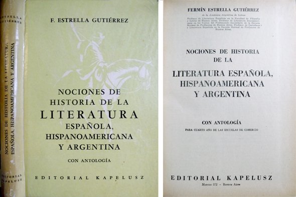 Nociones de Historia de la Literatura Española, Hispanoamericana y Argentina. … | Immagine principale