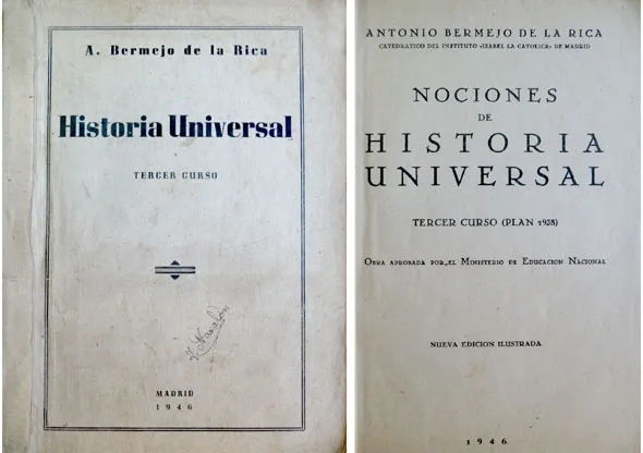 Nociones de Historia Universal. Tercer Curso. (Plan 1938). Nueva edición … | Immagine principale