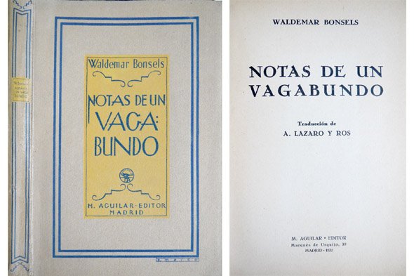 Notas de un vagabundo. Novela. Traducción de A. Lázaro y …