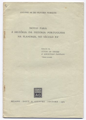 Notas para a História da Feitoria Portuguesa na Flandres, no …