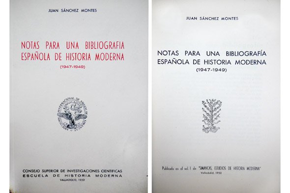 Notas para una Bibliografía Española de Historia Moderna, 1947-1949.