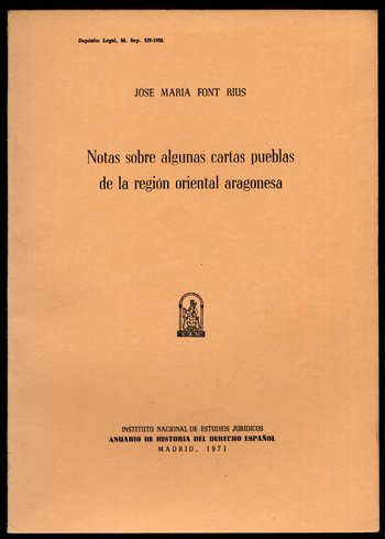 Notas sobre algunas Cartas Pueblas de la región oriental aragonesa.