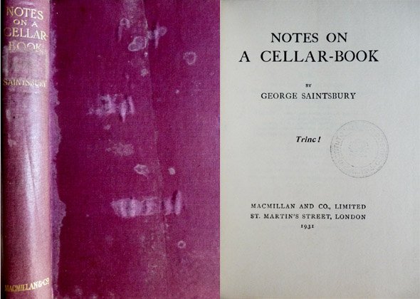 Notes on a Cellar-Book. ["Trinc!"].