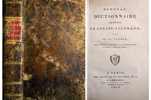 Nouveau Dictionnaire abrége Français - Allemand.