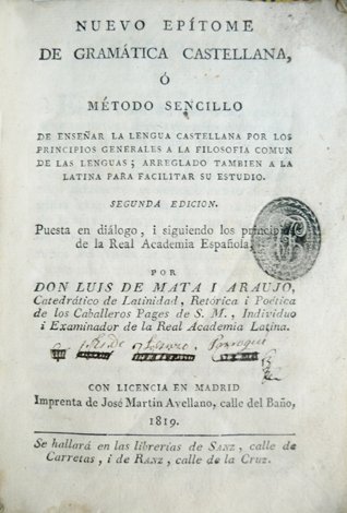 Nuevo Epítome de Gramática Castellana ó Método sencillo de enseñar …