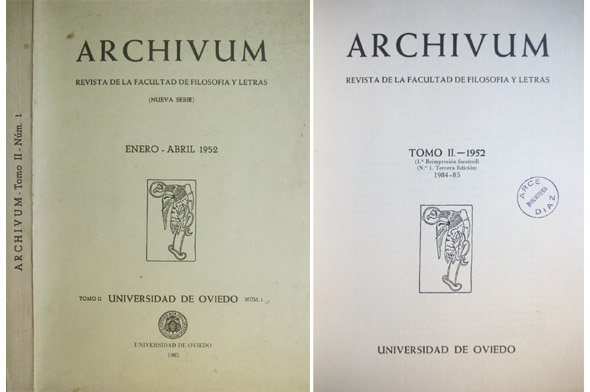 Número Monográfico dedicado a Clarin de "Archivum", Revista de la …