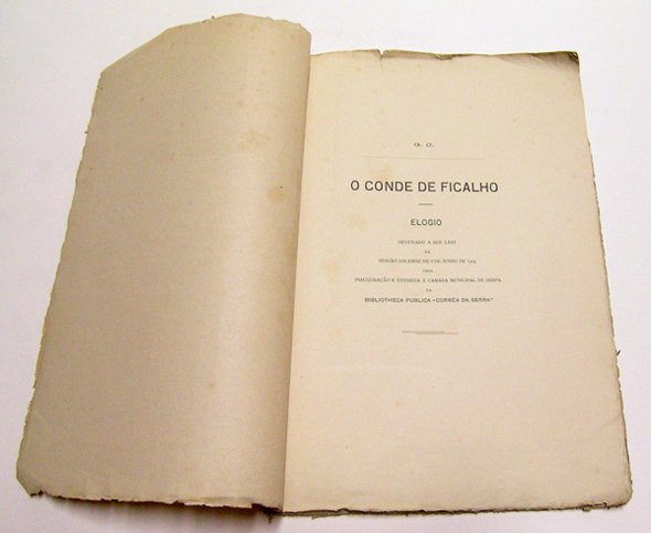 O Conde de Ficalho. Elogio destinado a ser lido na …