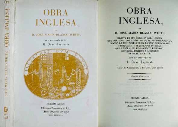 Obra inglesa de Blanco White. Prólogo de Juan Goytisolo. | Immagine principale
