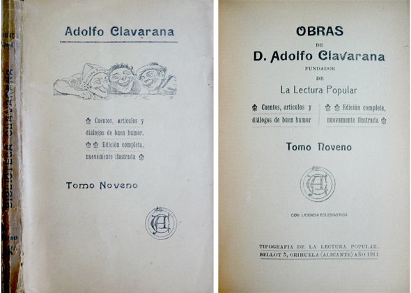 Obras de ., fundador de 'La Lectura Popular'. Cuentos, artículos …