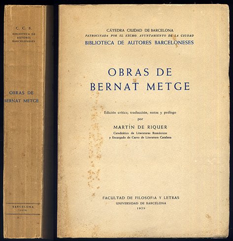 Obras. Edición critica, traducción, notas y prólogo de Martín de …
